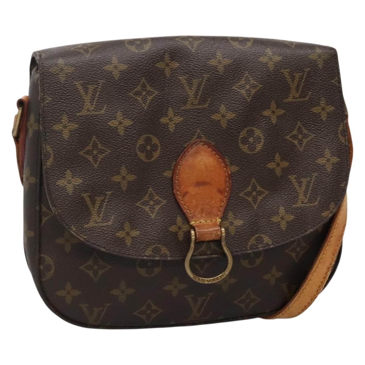LOUIS VUITTON Monogram Saint Cloud GM Shoulder Bag M51242 LV Auth BA5140