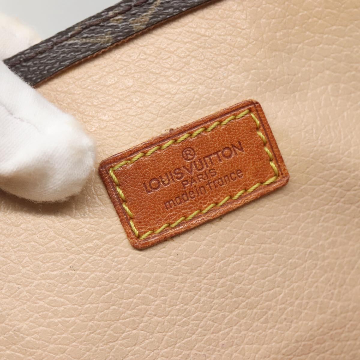 LOUIS VUITTON Monogram Sac Plat Hand Bag M51140 LV Auth BA5143