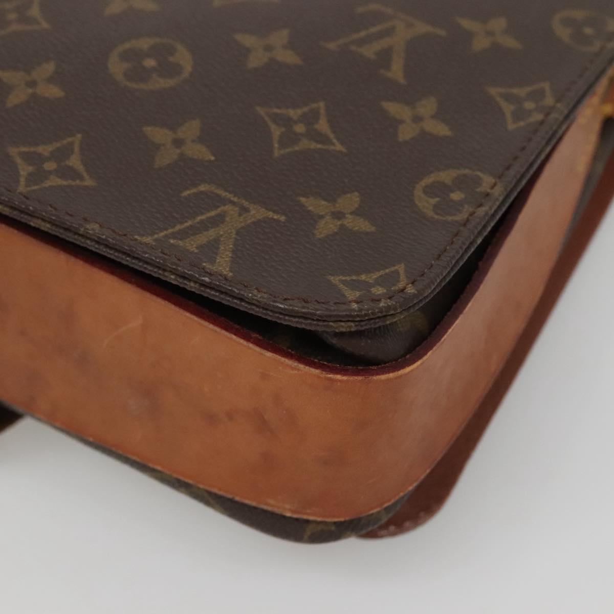 LOUIS VUITTON Monogram Cartouchiere GM Shoulder Bag M51252 LV Auth BA5144