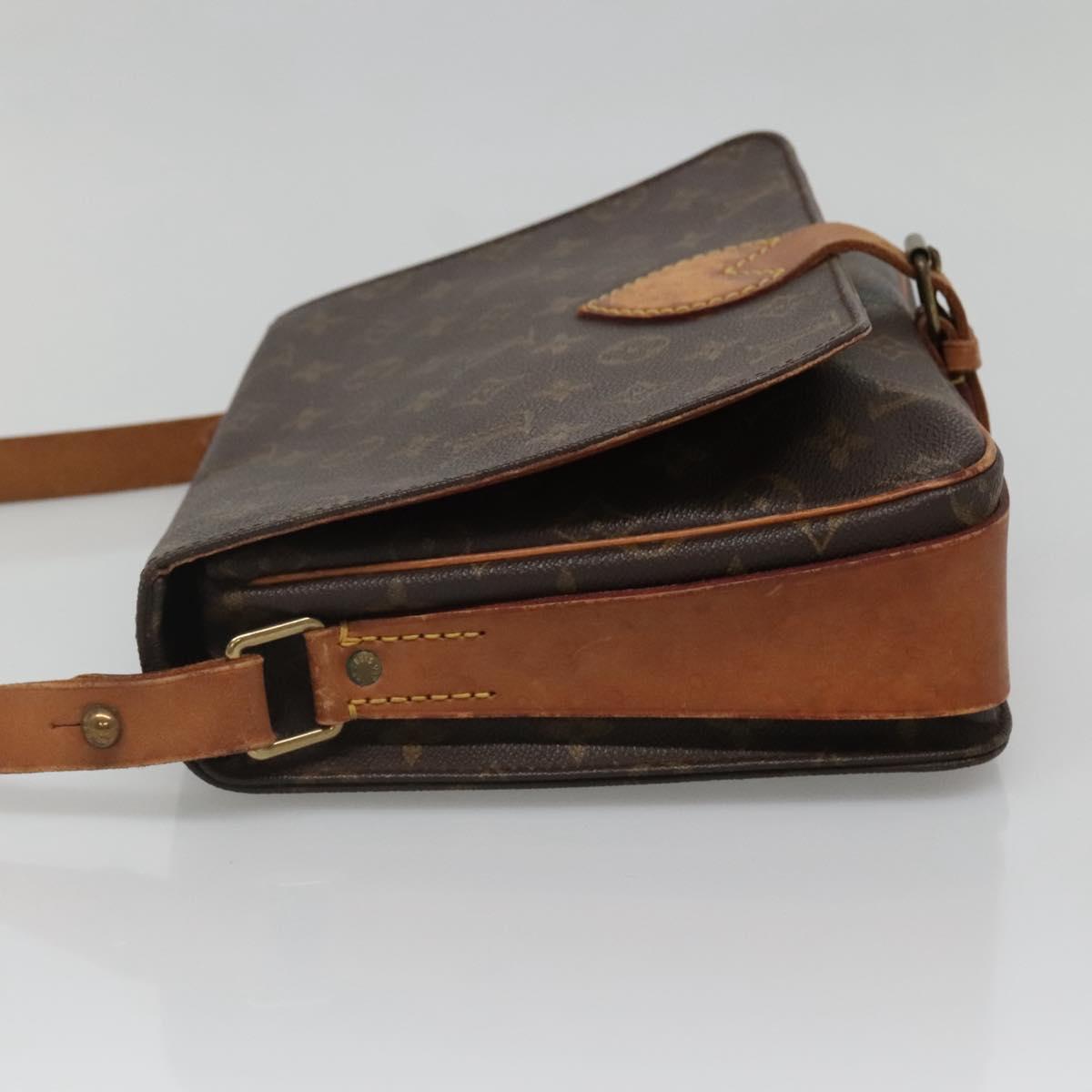 LOUIS VUITTON Monogram Cartouchiere GM Shoulder Bag M51252 LV Auth BA5144