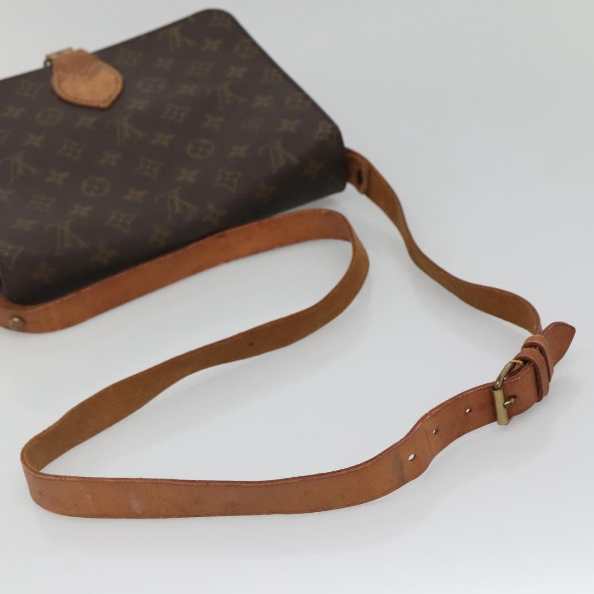 LOUIS VUITTON Monogram Cartouchiere GM Shoulder Bag M51252 LV Auth BA5144
