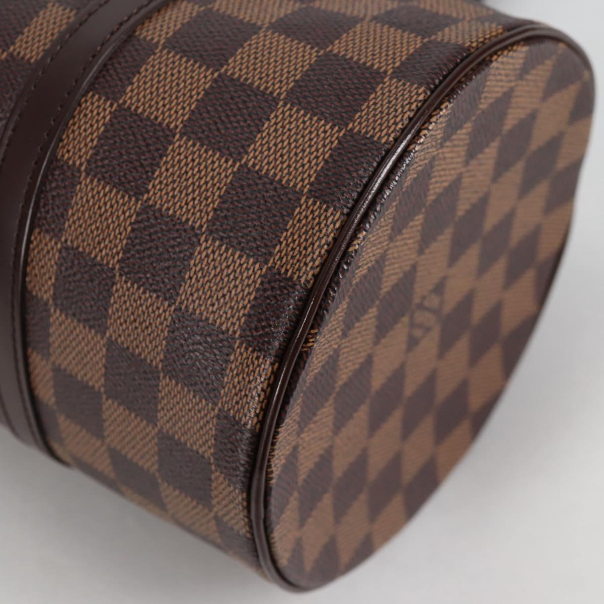 LOUIS VUITTON Damier Ebene Papillon 30 Hand Bag N51303 LV Auth BA5150V