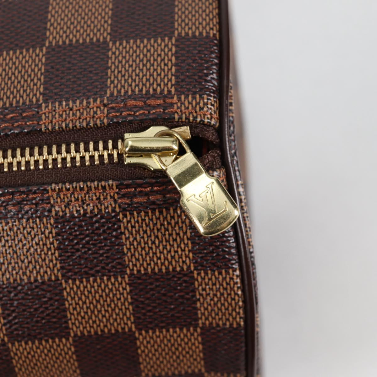 LOUIS VUITTON Damier Ebene Papillon 30 Hand Bag N51303 LV Auth BA5150V