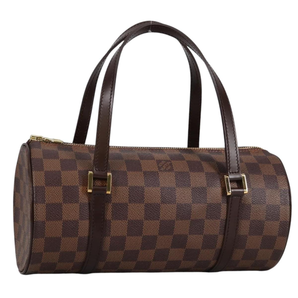 LOUIS VUITTON Damier Ebene Papillon 26 Hand Bag M51304 LV Auth BA5151V