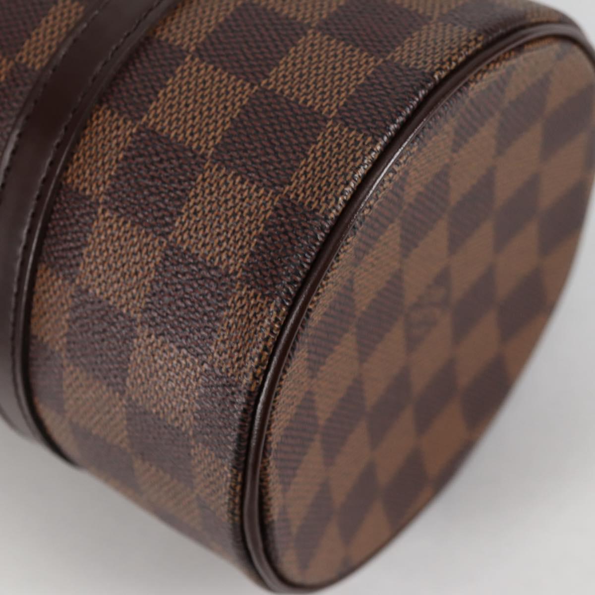 LOUIS VUITTON Damier Ebene Papillon 26 Hand Bag M51304 LV Auth BA5151V