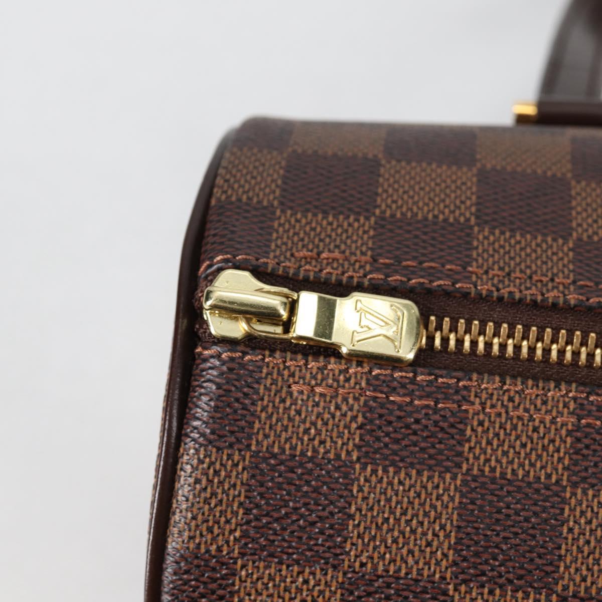 LOUIS VUITTON Damier Ebene Papillon 26 Hand Bag M51304 LV Auth BA5151V