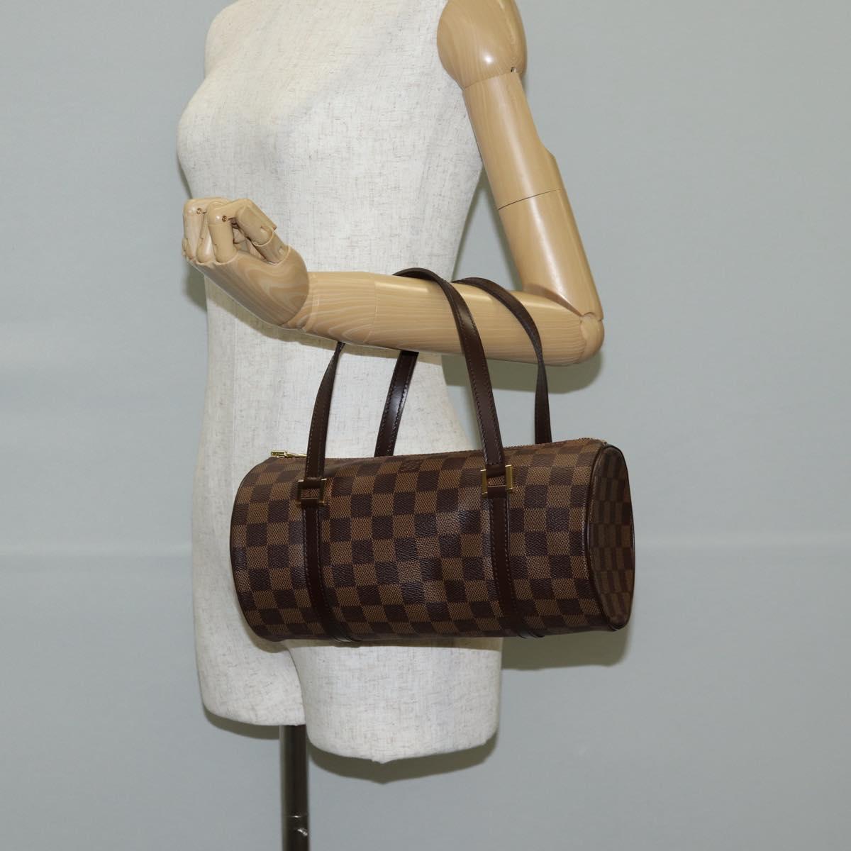LOUIS VUITTON Damier Ebene Papillon 26 Hand Bag M51304 LV Auth BA5151V