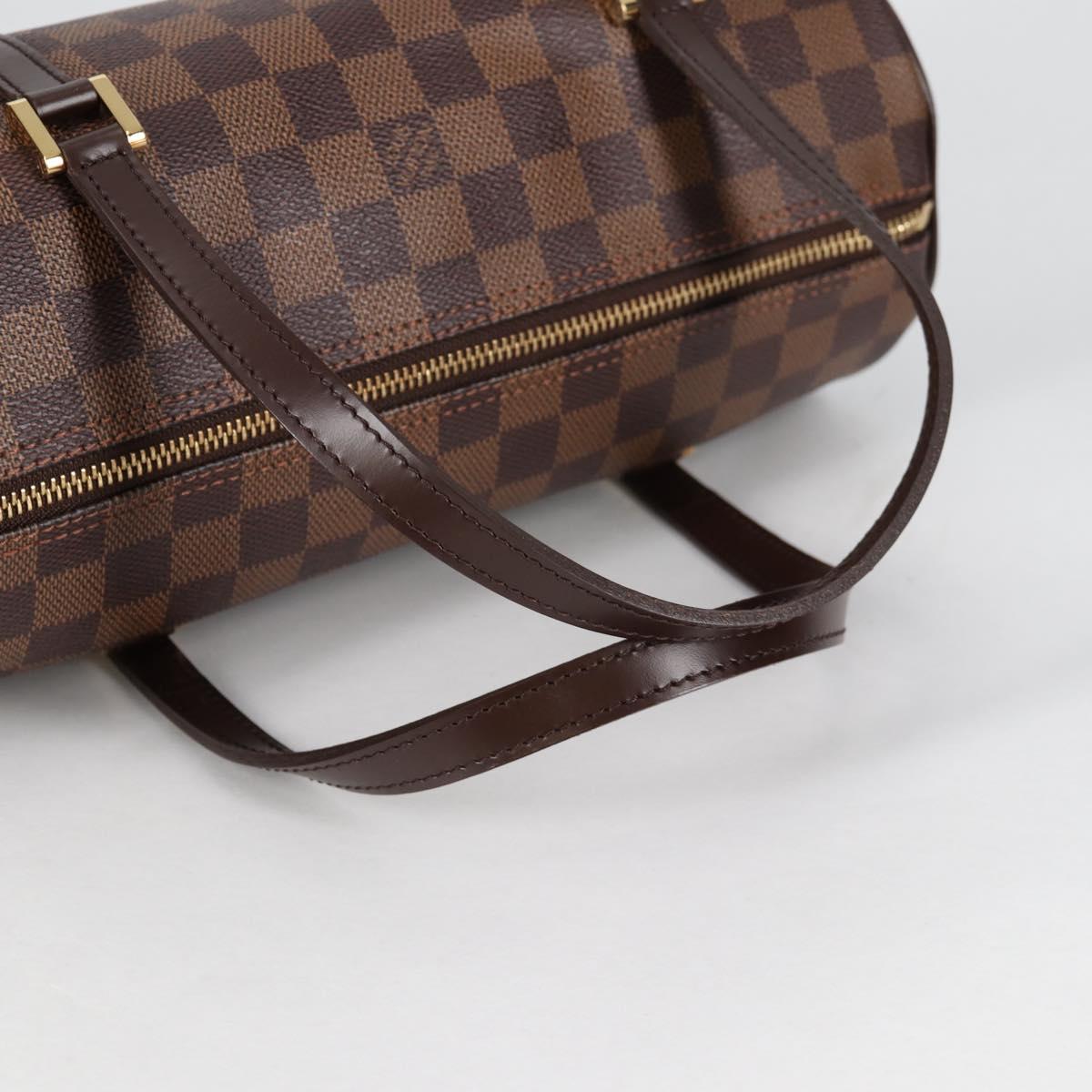 LOUIS VUITTON Damier Ebene Papillon 26 Hand Bag M51304 LV Auth BA5151V