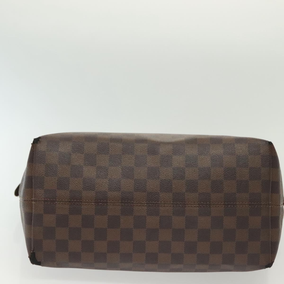 LOUIS VUITTON Damier Ebene Jena MM Tote Bag N41013 LV Auth BA5152