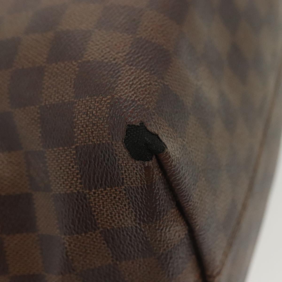 LOUIS VUITTON Damier Ebene Jena MM Tote Bag N41013 LV Auth BA5152