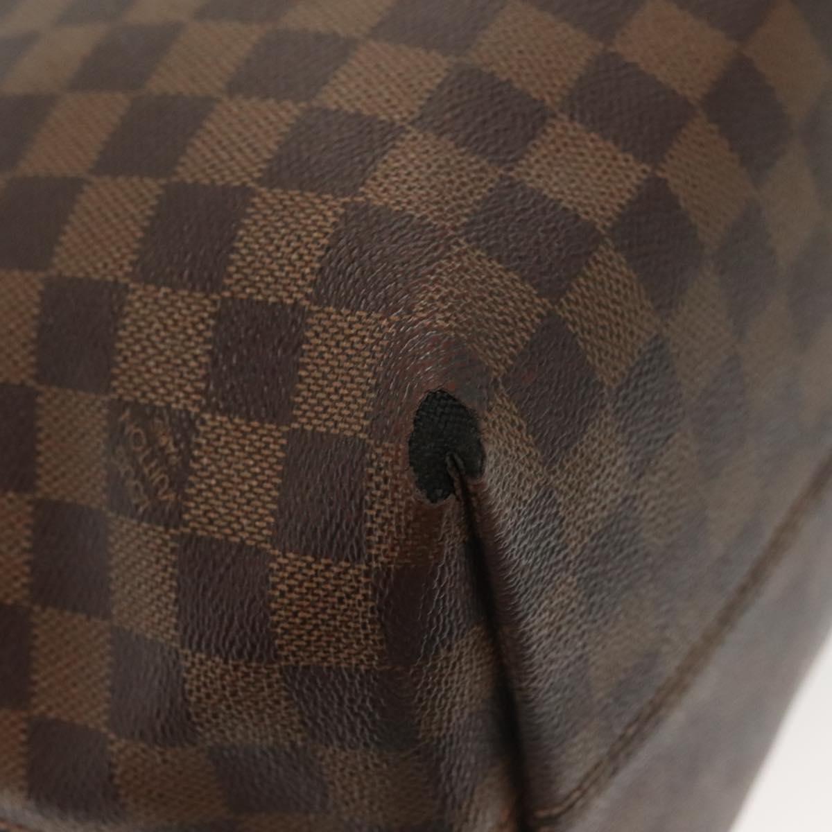 LOUIS VUITTON Damier Ebene Jena MM Tote Bag N41013 LV Auth BA5152