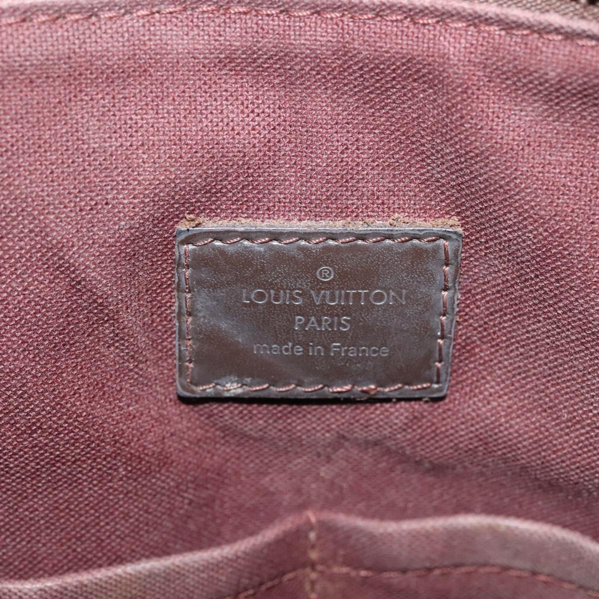 LOUIS VUITTON Damier Ebene Jena MM Tote Bag N41013 LV Auth BA5152
