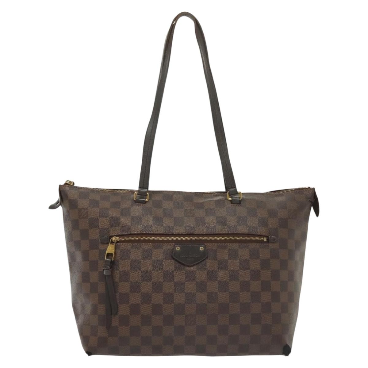 LOUIS VUITTON Damier Ebene Jena MM Tote Bag N41013 LV Auth BA5152