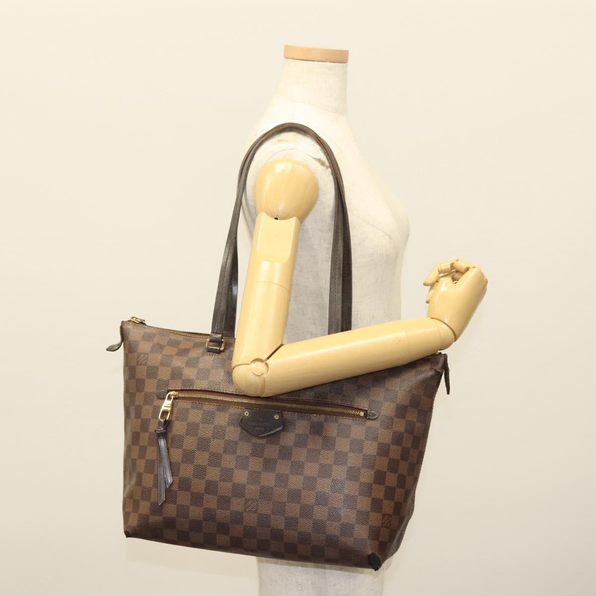 LOUIS VUITTON Damier Ebene Jena MM Tote Bag N41013 LV Auth BA5152