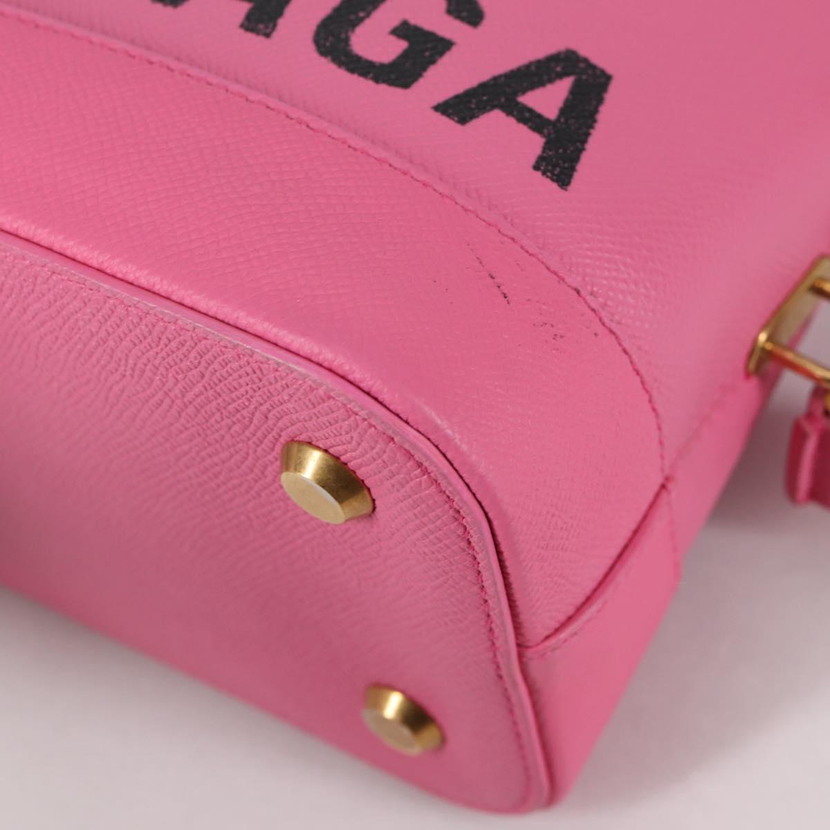 BALENCIAGA Ville Top Handle S Hand Bag Leather 2way Pink 518873 Auth BA5162M