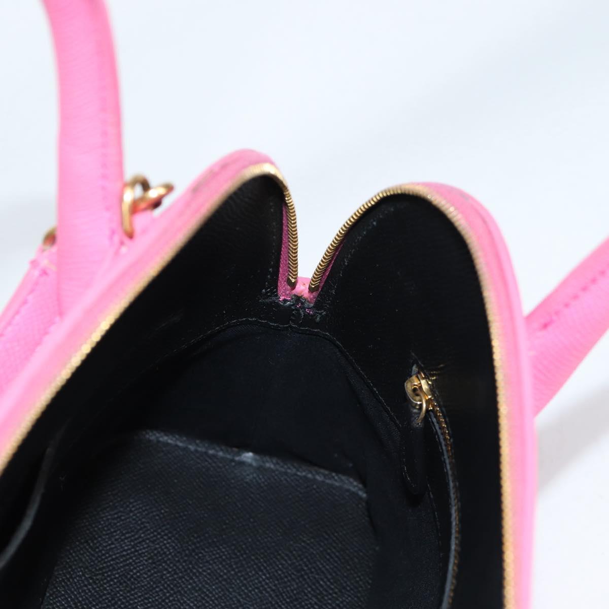 BALENCIAGA Ville Top Handle S Hand Bag Leather 2way Pink 518873 Auth BA5162M