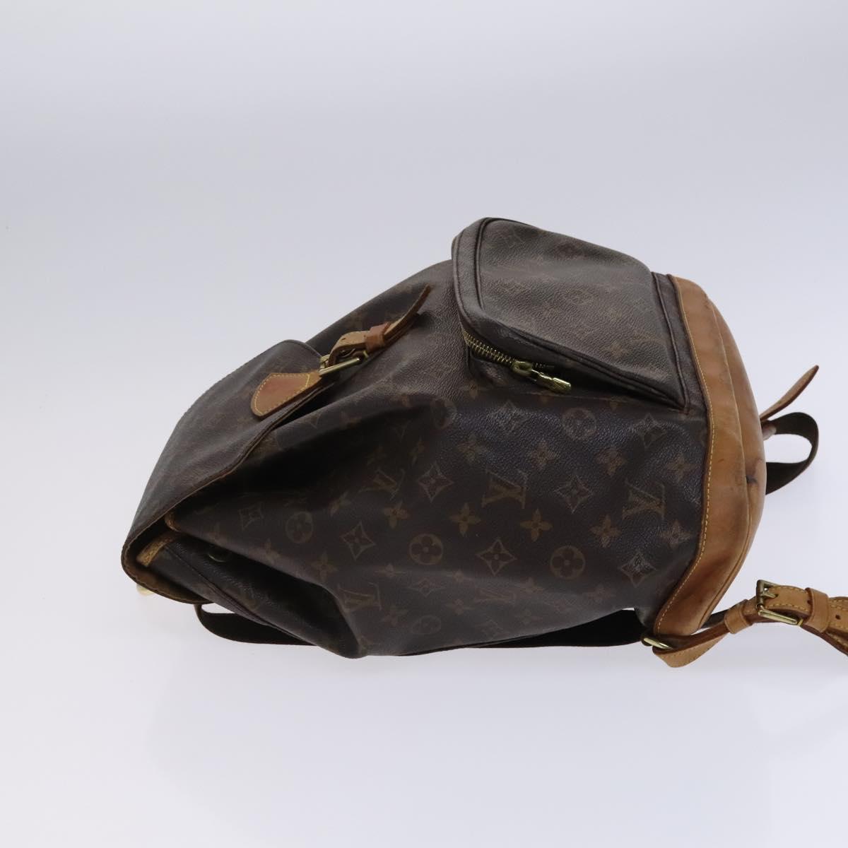 LOUIS VUITTON Monogram Montsouris GM Backpack M51135 LV Auth BA517