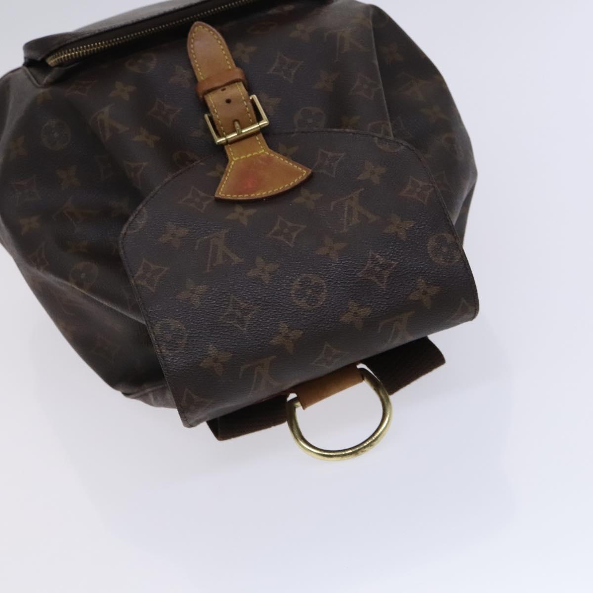 LOUIS VUITTON Monogram Montsouris GM Backpack M51135 LV Auth BA517