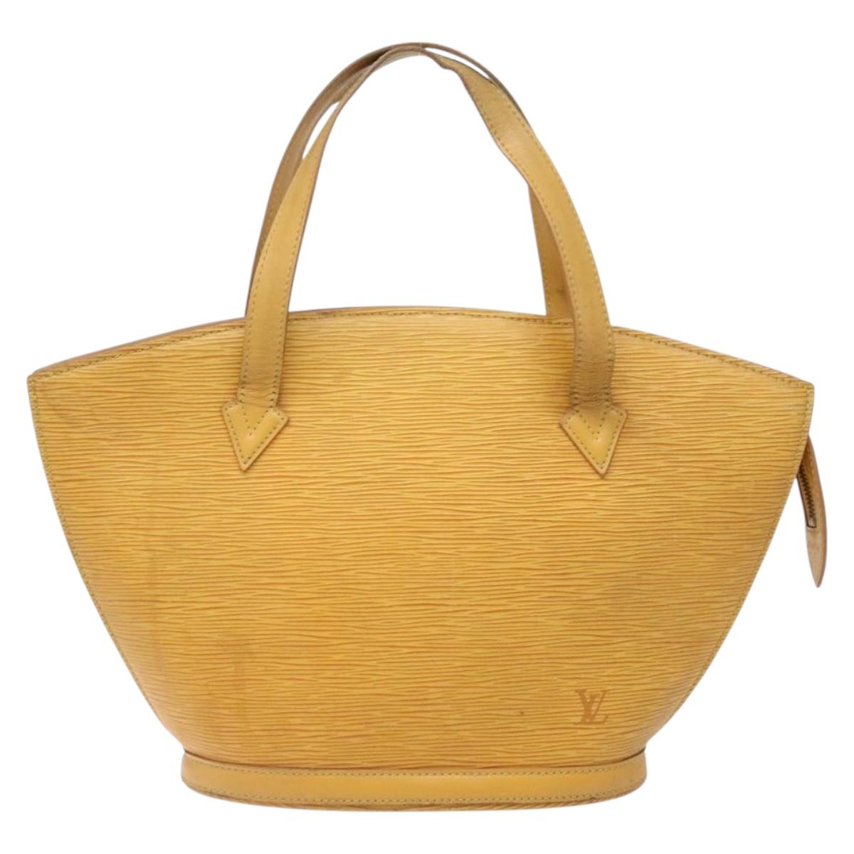 LOUIS VUITTON Epi Saint Jacques Hand Bag Yellow M52279 LV Auth BA5170