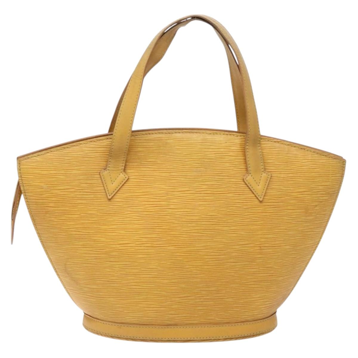 LOUIS VUITTON Epi Saint Jacques Hand Bag Yellow M52279 LV Auth BA5170