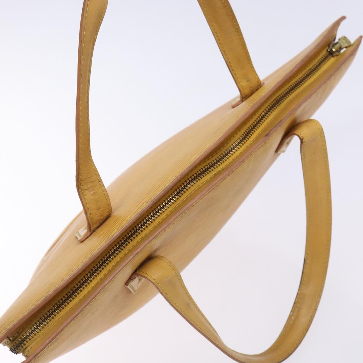 LOUIS VUITTON Epi Saint Jacques Hand Bag Yellow M52279 LV Auth BA5170