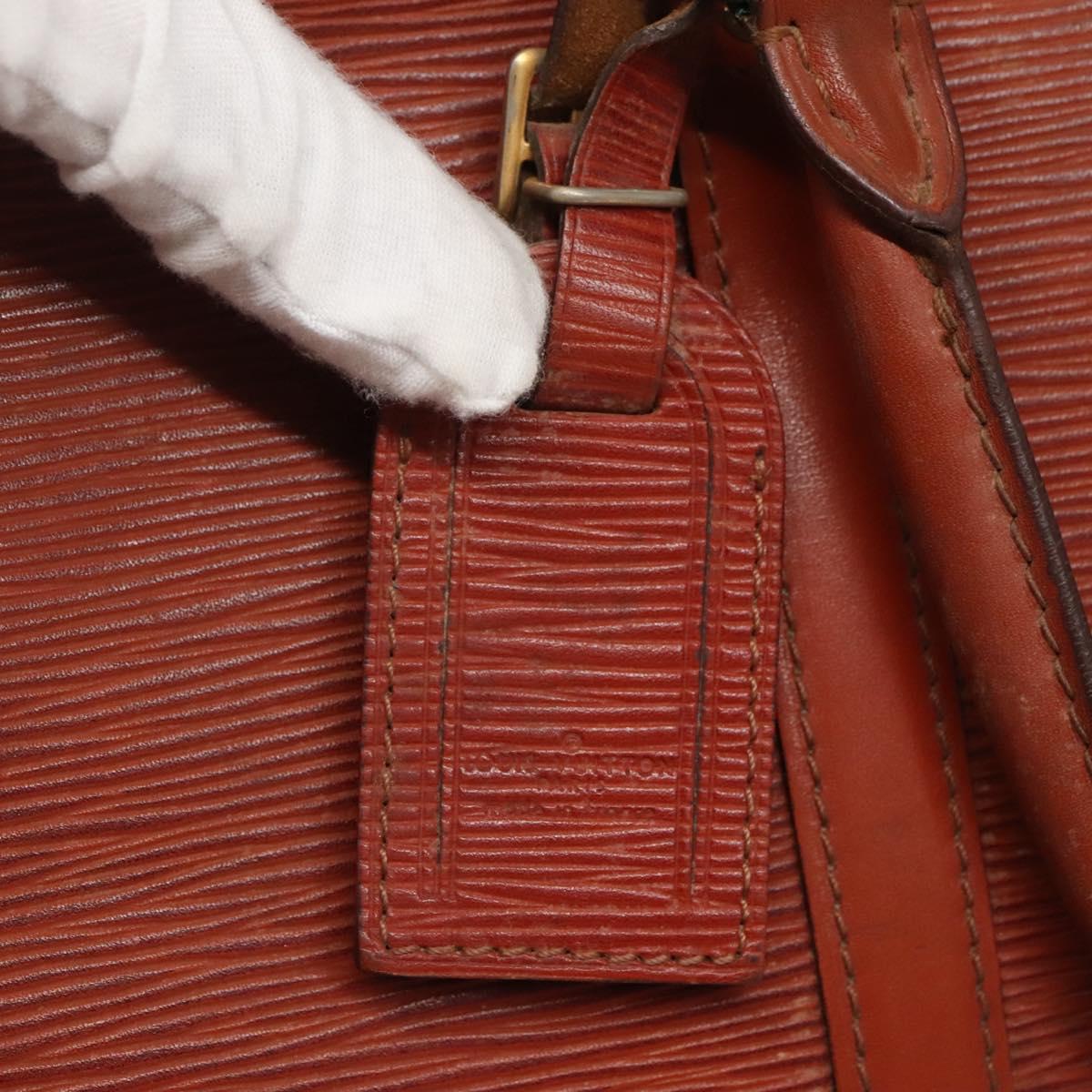 LOUIS VUITTON Epi Porte Documents Voyage Business Bag Brown M54478 Auth BA5171