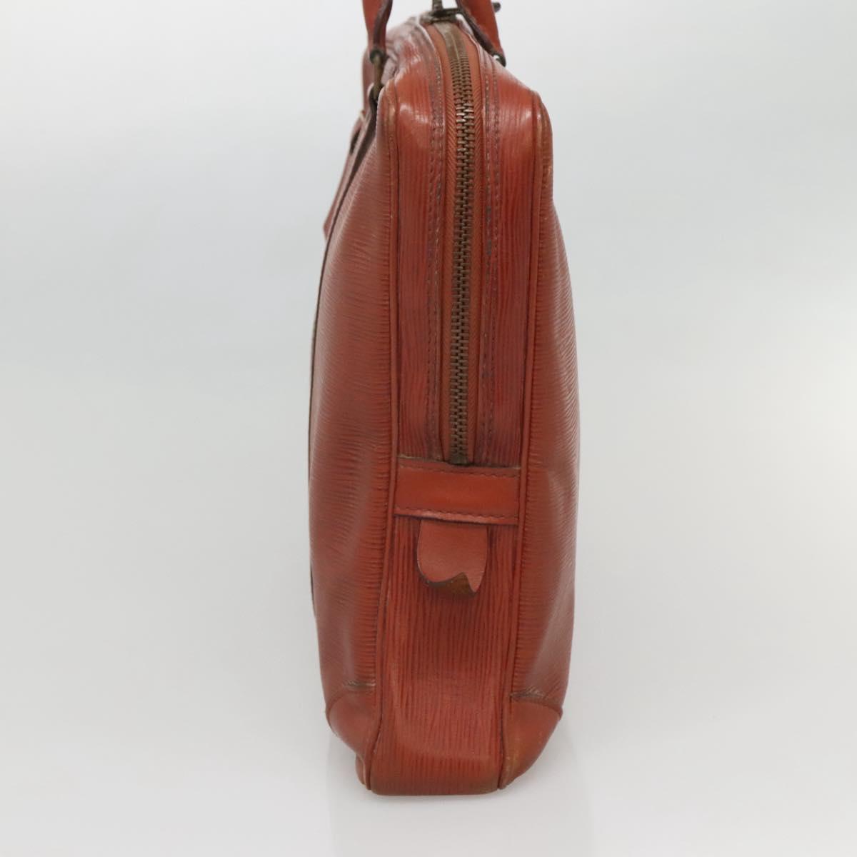 LOUIS VUITTON Epi Porte Documents Voyage Business Bag Brown M54478 Auth BA5171