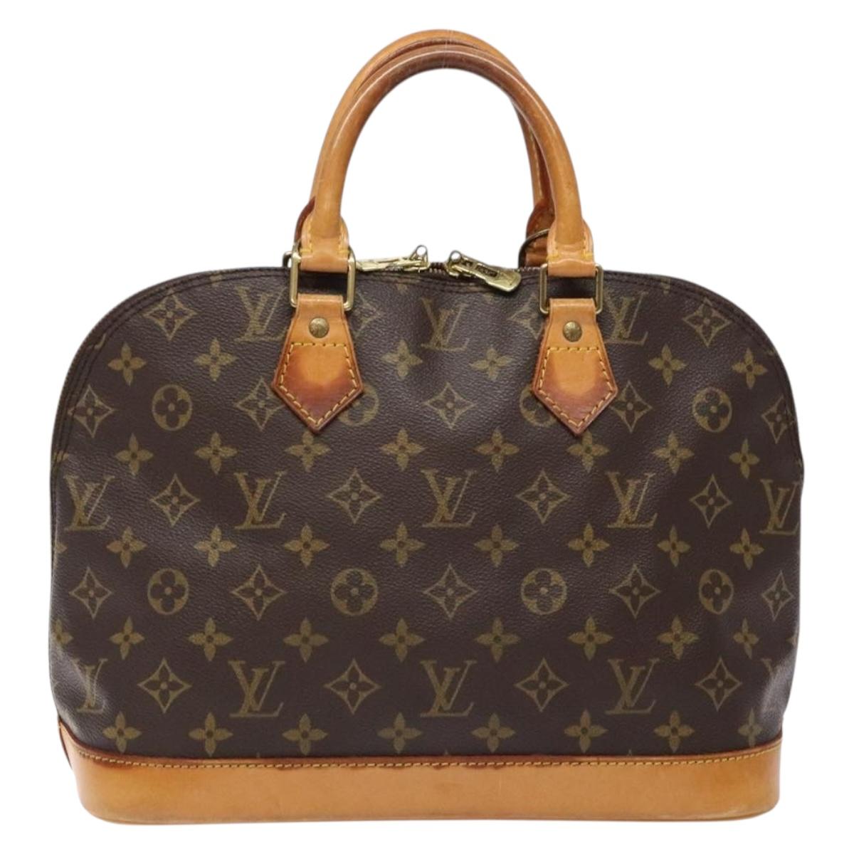 LOUIS VUITTON Monogram Alma Hand Bag M51130 LV Auth BA5172