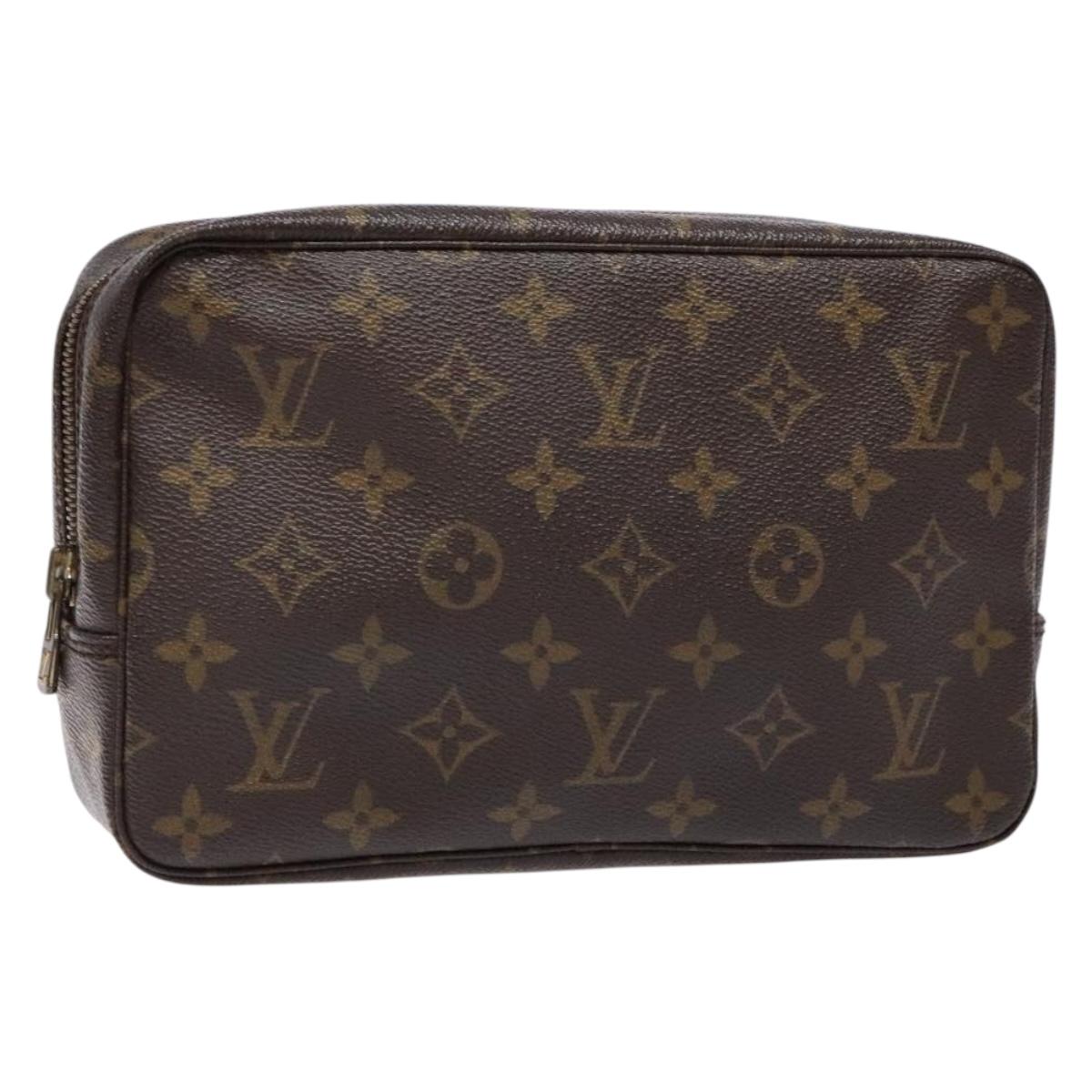 LOUIS VUITTON Monogram Trousse Toilette 23 Clutch Bag M47524 LV Auth BA5173