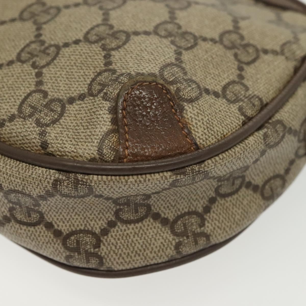 GUCCI GG Supreme Web Sherry Line Shoulder Bag PVC Beige 89 02 066 Auth BA5181