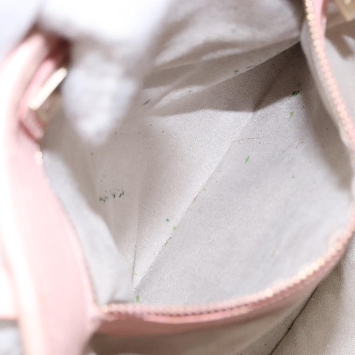 Jimmy Choo Studs Tote Bag Leather Pink Gold Auth BA5187