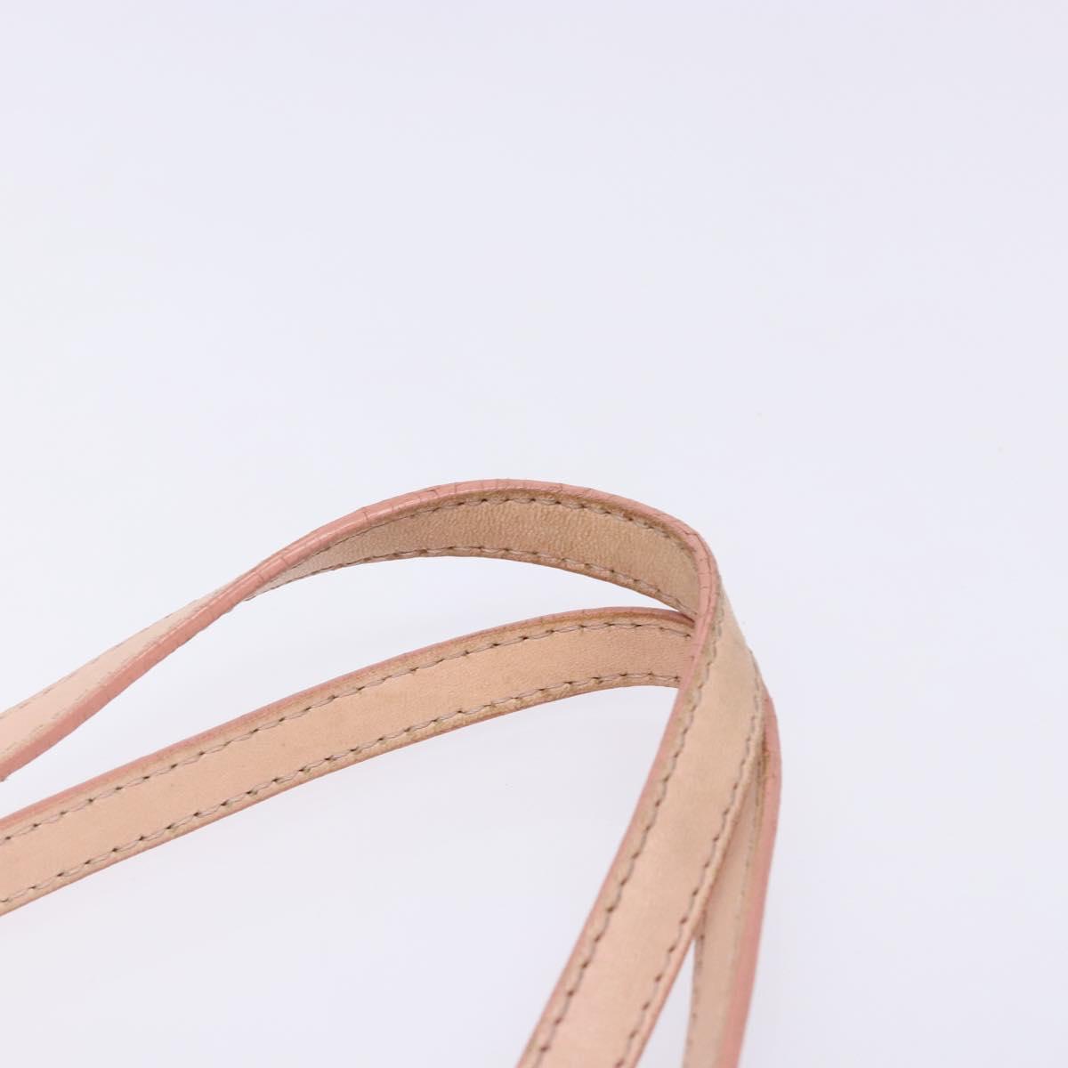 Jimmy Choo Studs Tote Bag Leather Pink Gold Auth BA5187