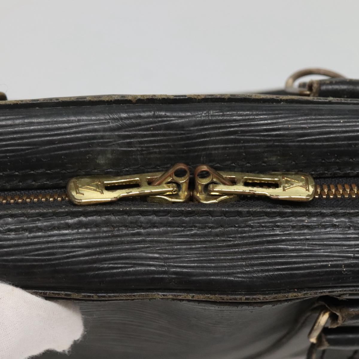 LOUIS VUITTON Epi Porte Documents Voyage Bag Black M54472 LV Auth BA5189