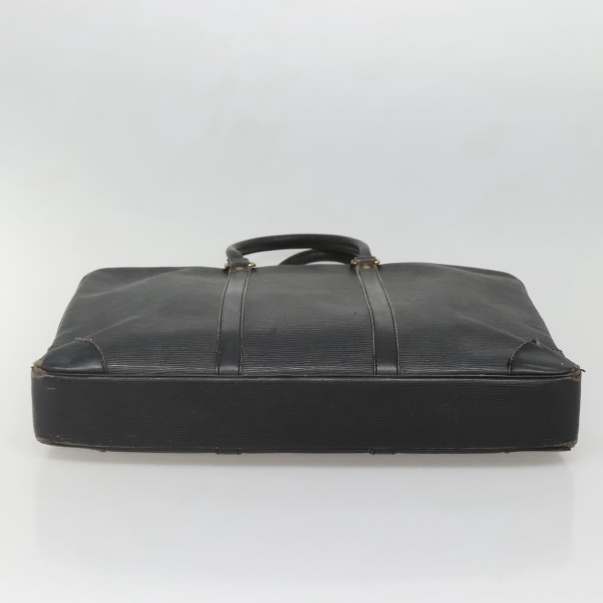 LOUIS VUITTON Epi Porte Documents Voyage Bag Black M54472 LV Auth BA5189