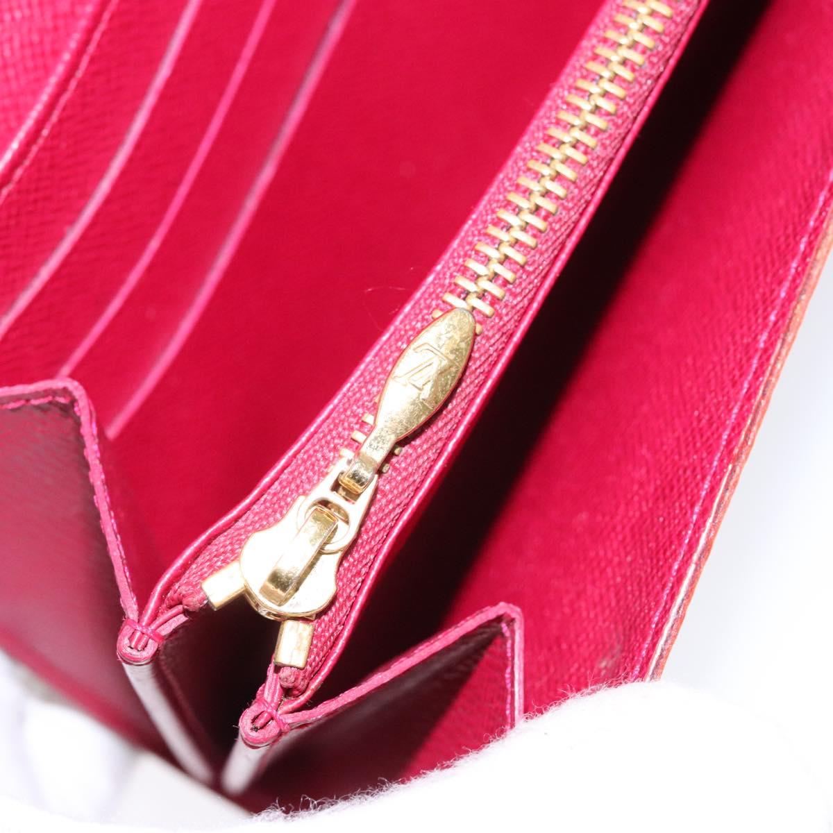 LOUIS VUITTON Multicolor Portefeuille Sarah Wallet White M93532 LV Auth BA5191