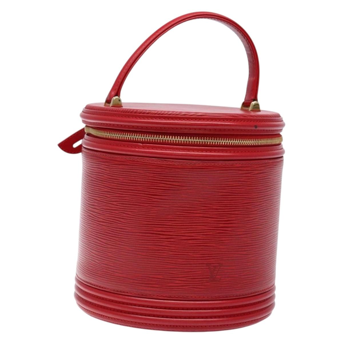 LOUIS VUITTON Epi Cannes Hand Bag Red M48037 LV Auth BA5193