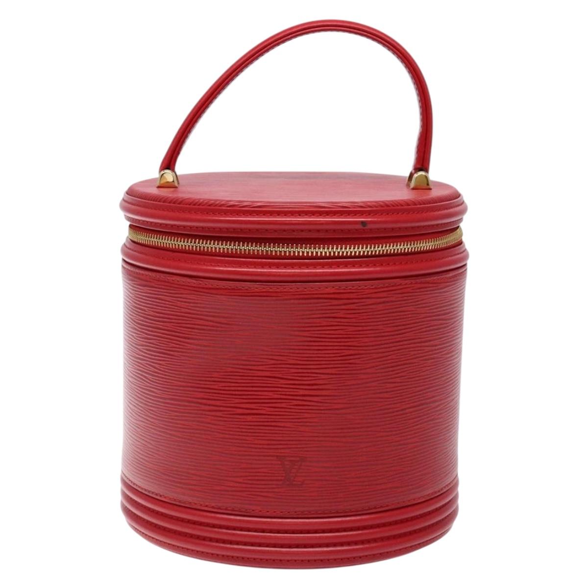 LOUIS VUITTON Epi Cannes Hand Bag Red M48037 LV Auth BA5193