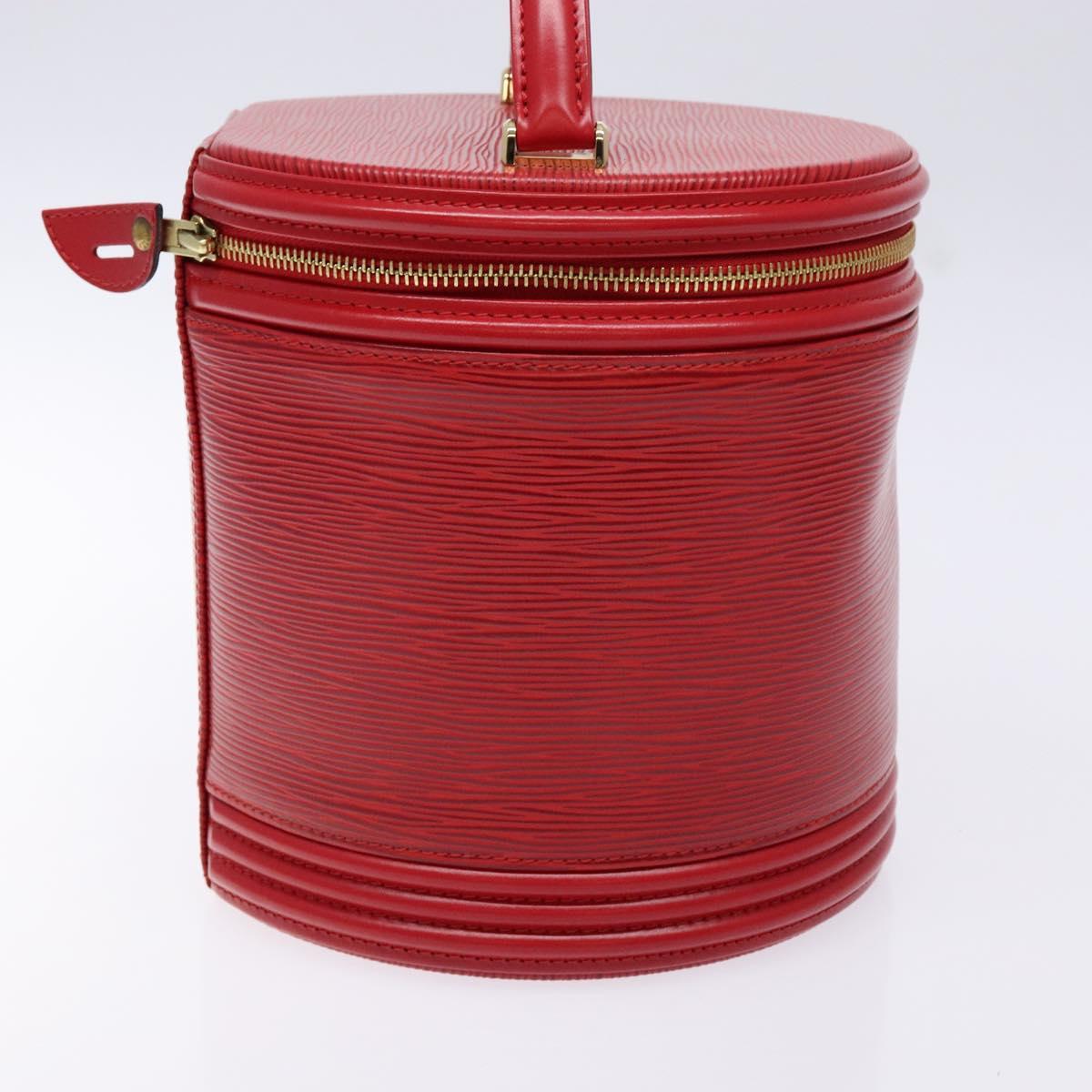 LOUIS VUITTON Epi Cannes Hand Bag Red M48037 LV Auth BA5193