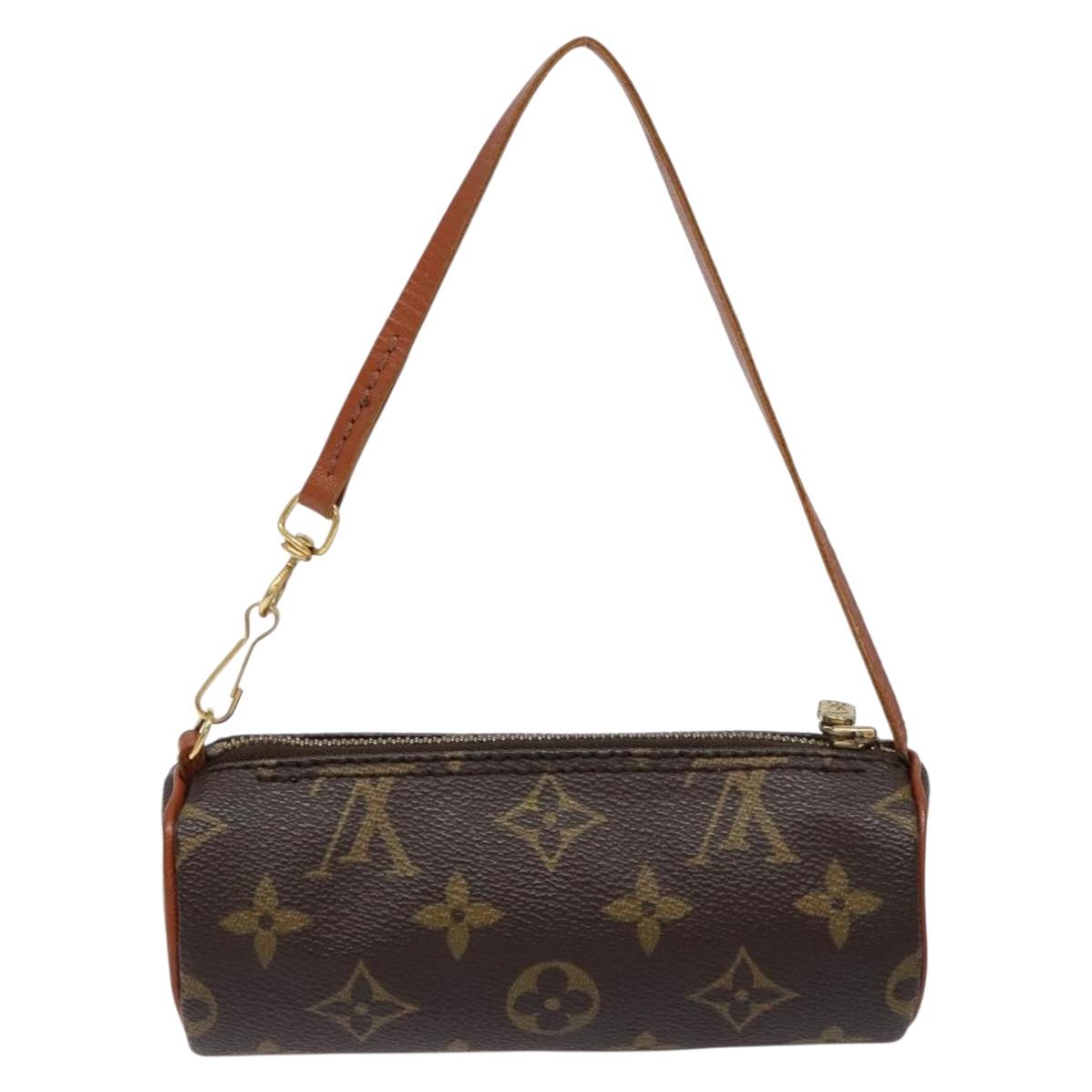 LOUIS VUITTON Monogram Papillon Pouch LV Auth BA5194