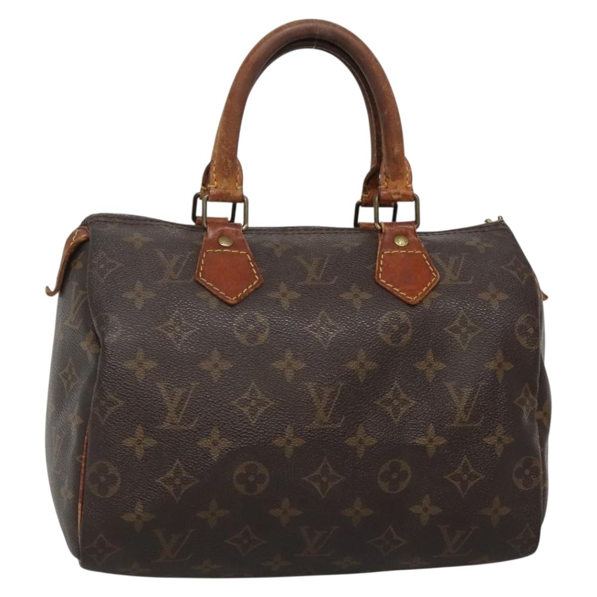 LOUIS VUITTON Monogram Speedy 25 Hand Bag M41528 LV Auth BA5199