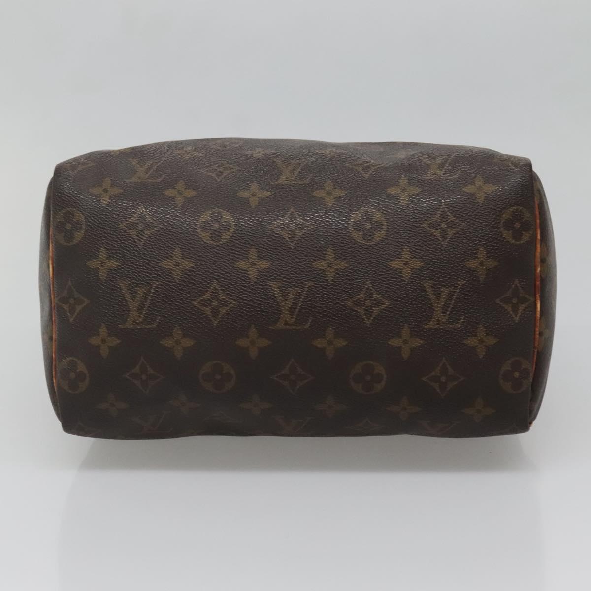 LOUIS VUITTON Monogram Speedy 25 Hand Bag M41528 LV Auth BA5199