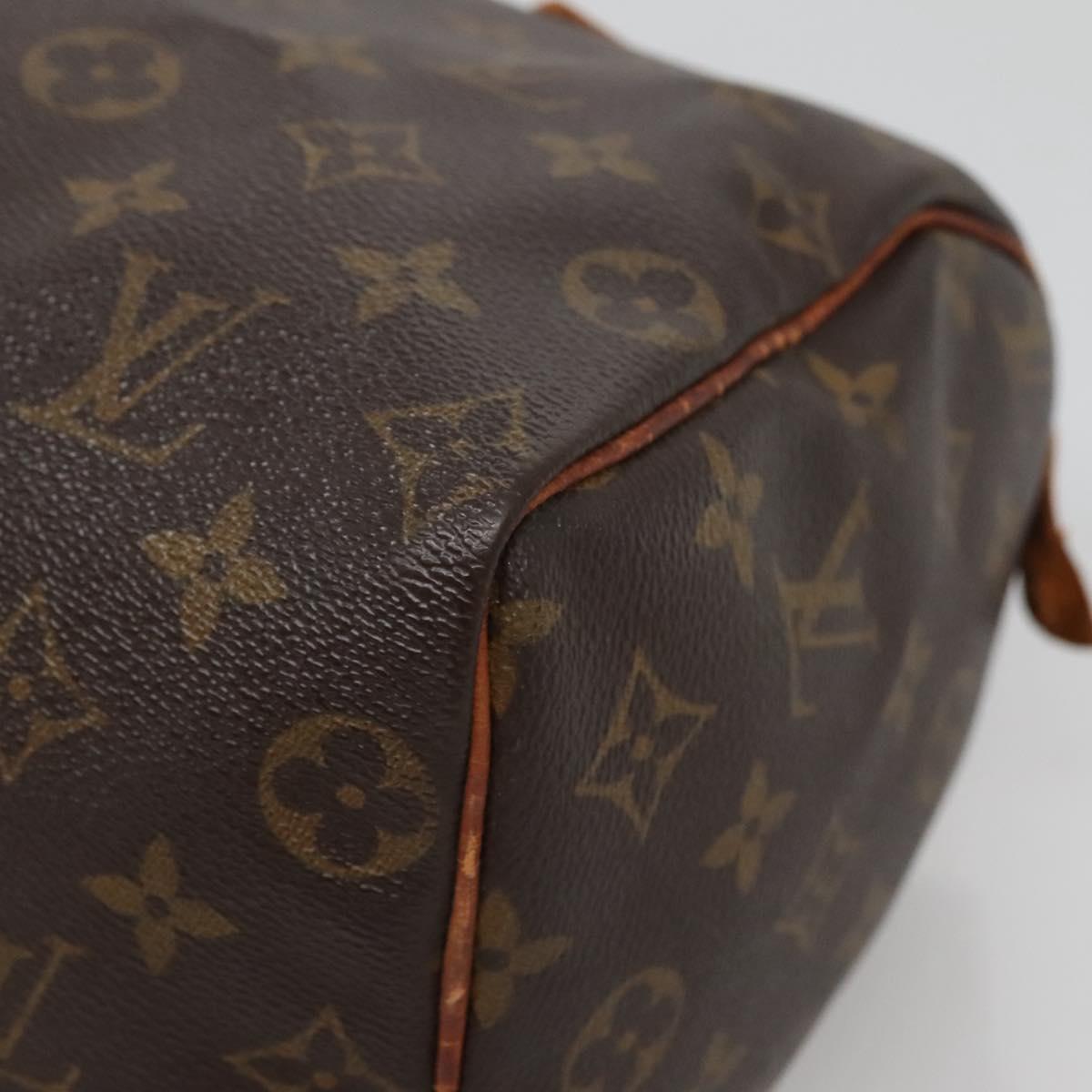 LOUIS VUITTON Monogram Speedy 25 Hand Bag M41528 LV Auth BA5199