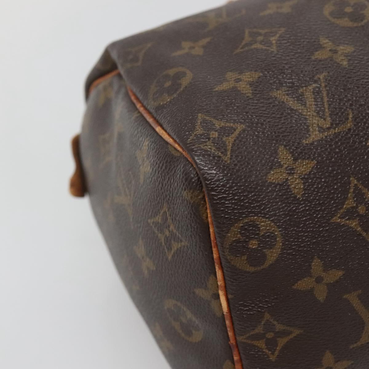 LOUIS VUITTON Monogram Speedy 25 Hand Bag M41528 LV Auth BA5199