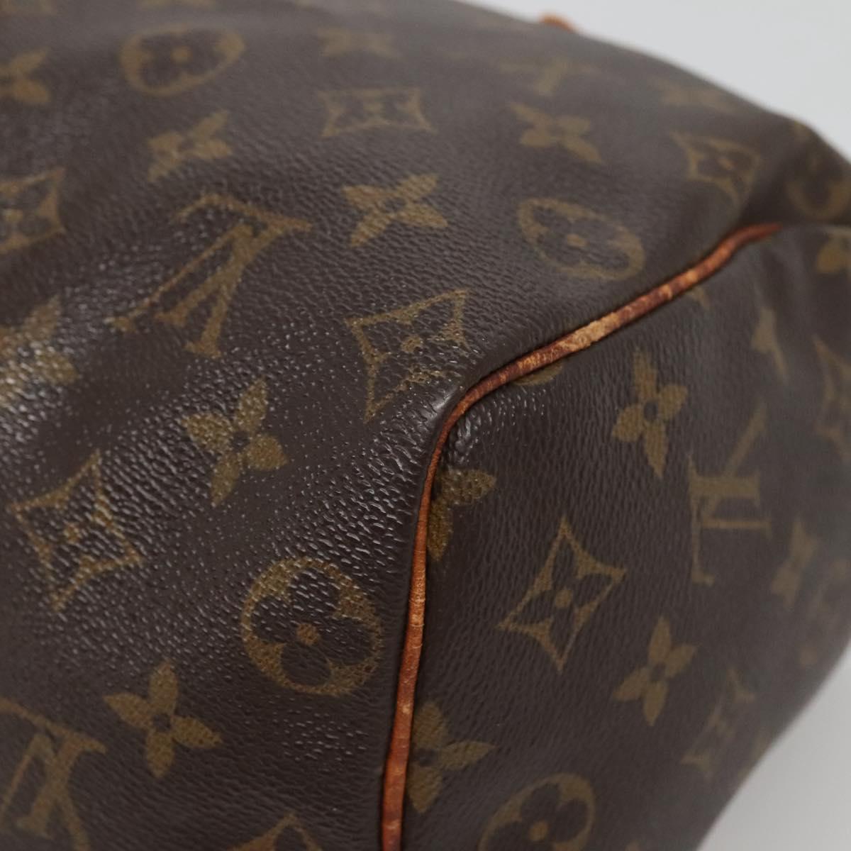 LOUIS VUITTON Monogram Speedy 25 Hand Bag M41528 LV Auth BA5199