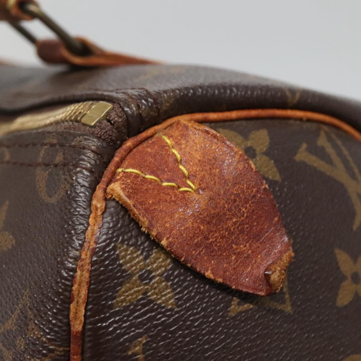 LOUIS VUITTON Monogram Speedy 25 Hand Bag M41528 LV Auth BA5199