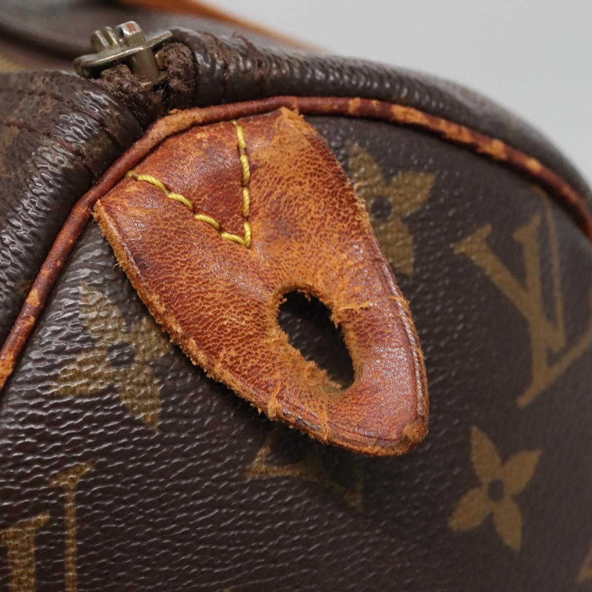 LOUIS VUITTON Monogram Speedy 25 Hand Bag M41528 LV Auth BA5199
