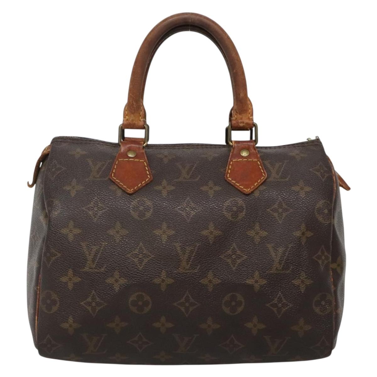 LOUIS VUITTON Monogram Speedy 25 Hand Bag M41528 LV Auth BA5199