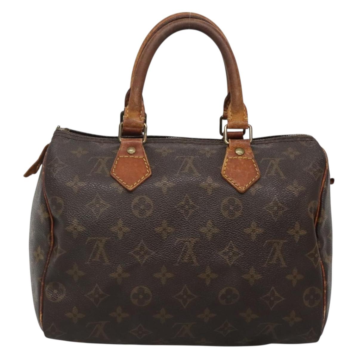 LOUIS VUITTON Monogram Speedy 25 Hand Bag M41528 LV Auth BA5199