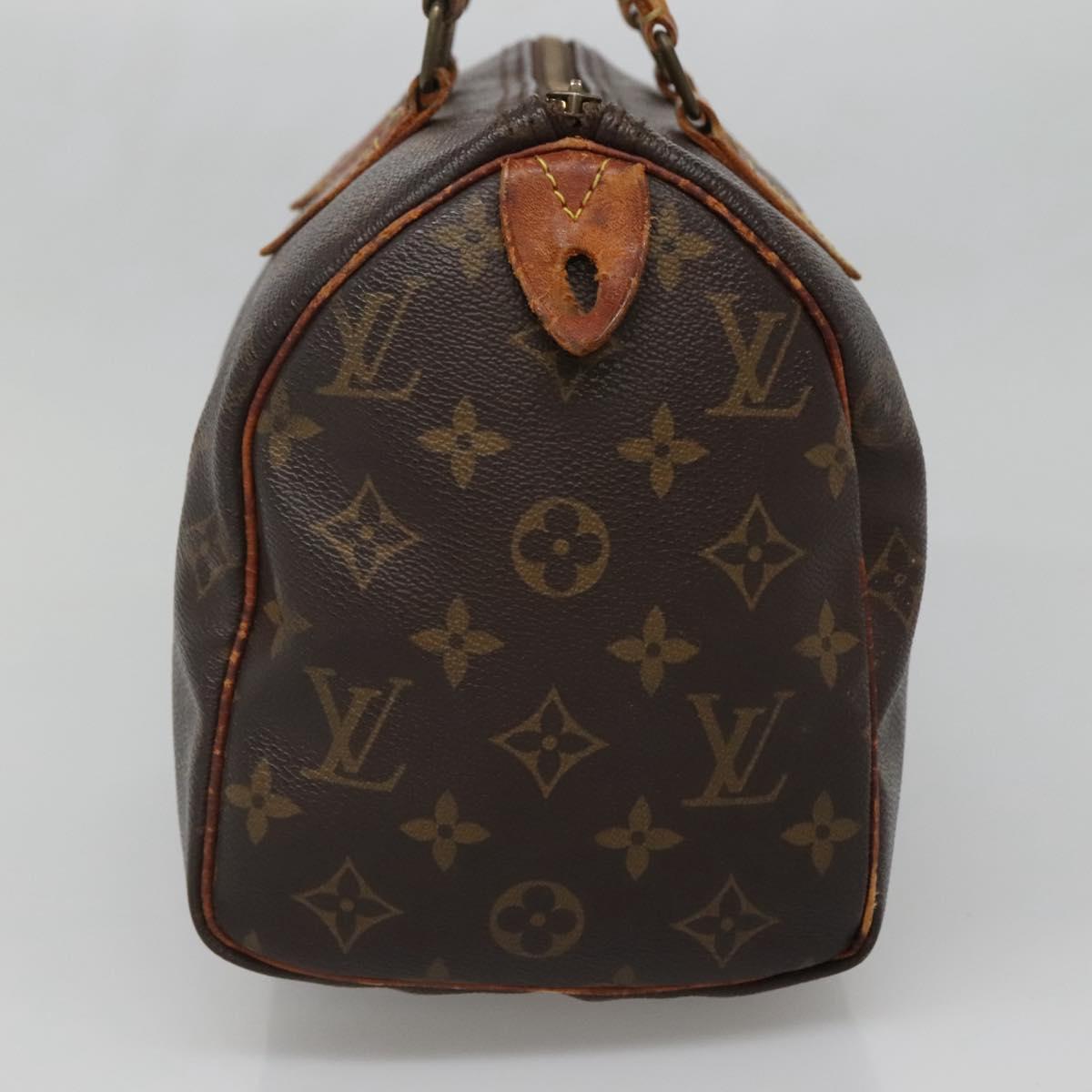 LOUIS VUITTON Monogram Speedy 25 Hand Bag M41528 LV Auth BA5199