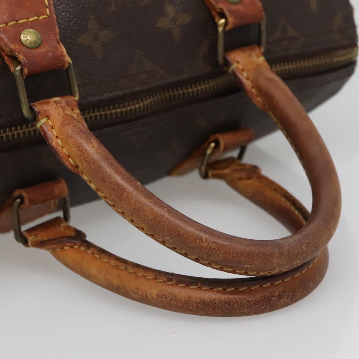 LOUIS VUITTON Monogram Speedy 25 Hand Bag M41528 LV Auth BA5199